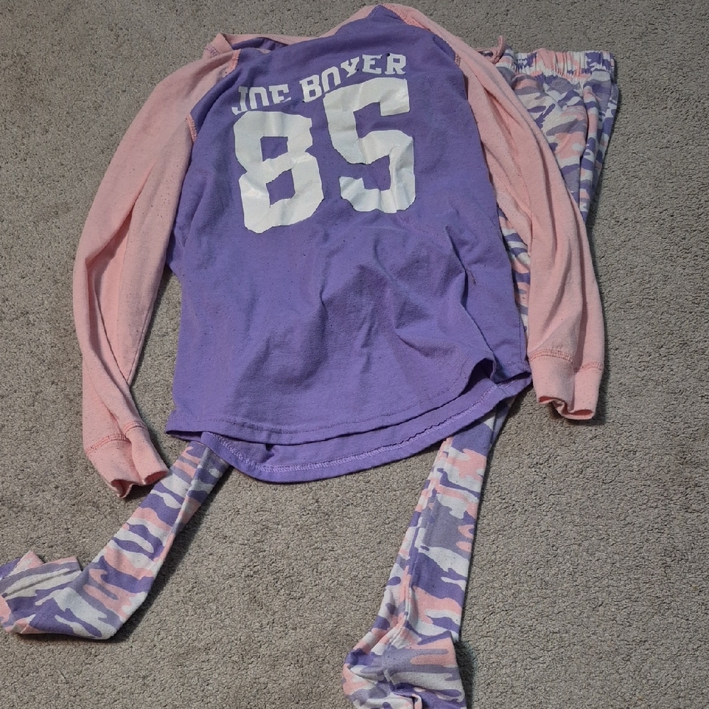 Joe Boxer Purple and Pink Kids Pajama Set